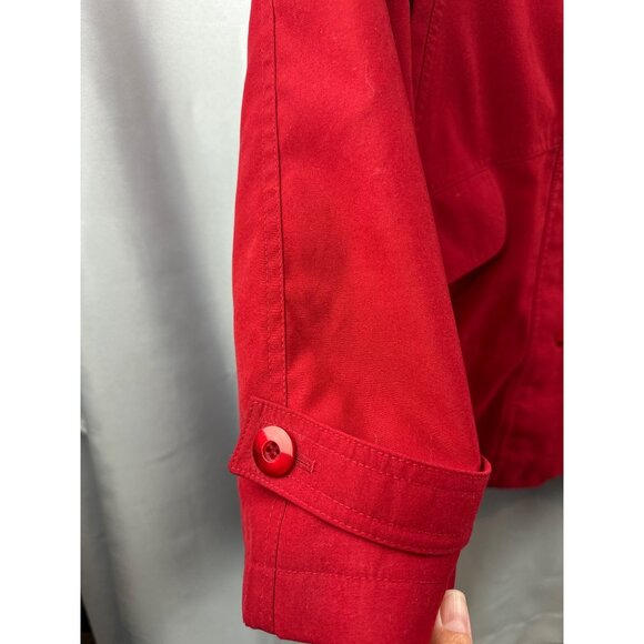 Women’s Gallery Trench coat Red Size XL - Picture 5 of 7